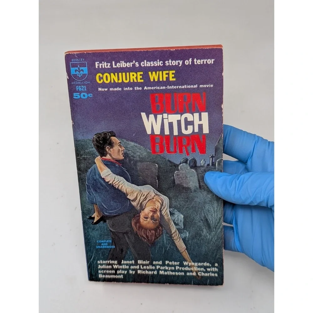 Conjure Wife Burn Witch Burn by Fritz Leiber Horror Paperback Movie Tie-in VTG